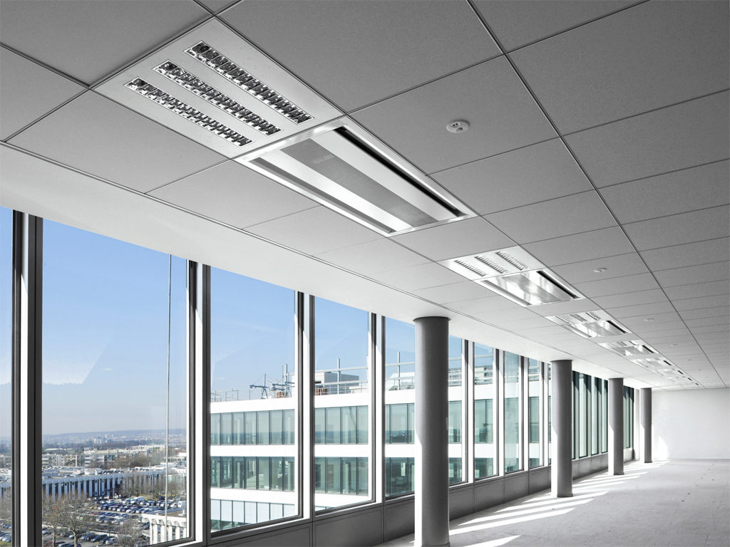 Фото потолочных панелей Armstrong Ceiling Solutions & Knauf AMF